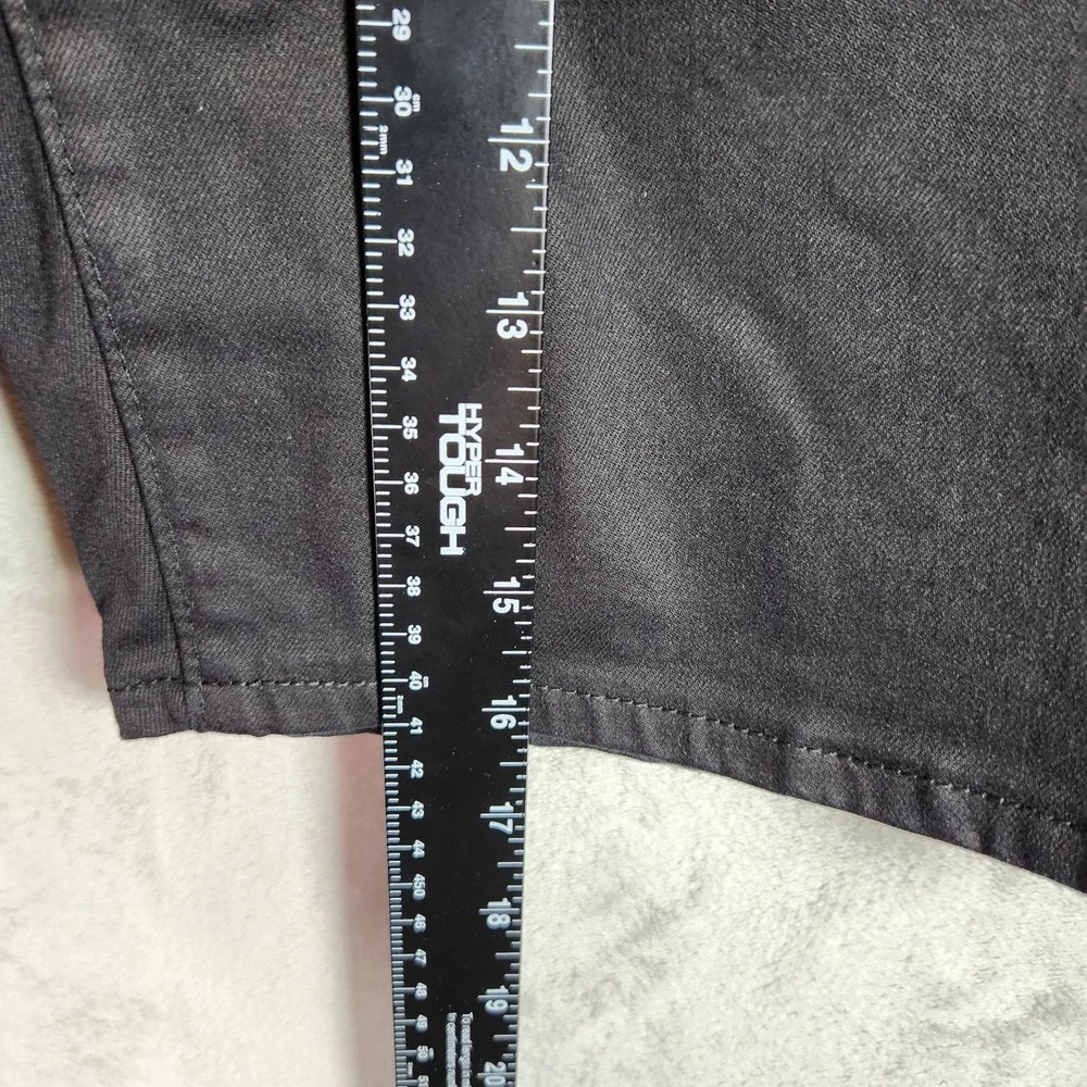 NYDJ Ella Bermuda Shorts Women 8P Petite Black Lift Tuck Stretch‎ Denim A591706